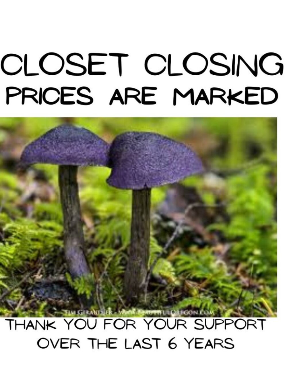 CLOSET CLOSING - PRICES ARE MARKED